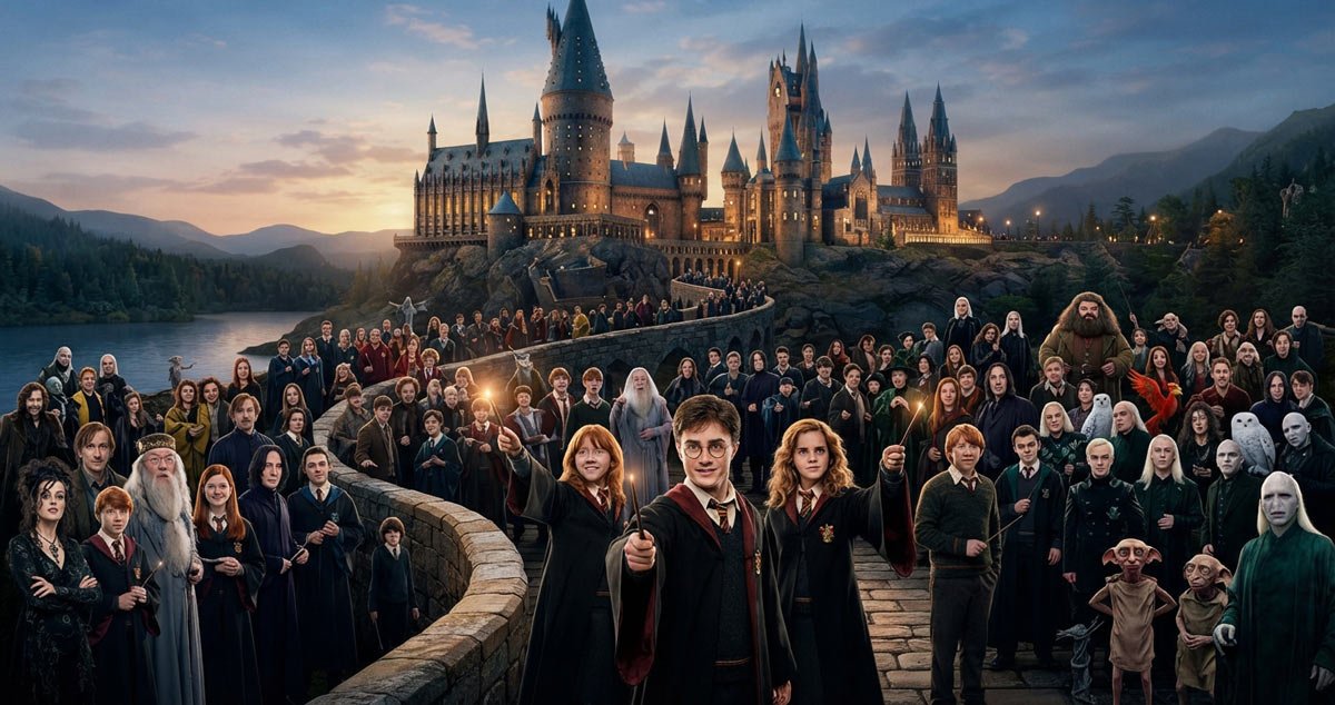 Harry Potter cast then and now in 2026 featuring Daniel Radcliffe, Emma Watson, Rupert Grint and Tom Felton
