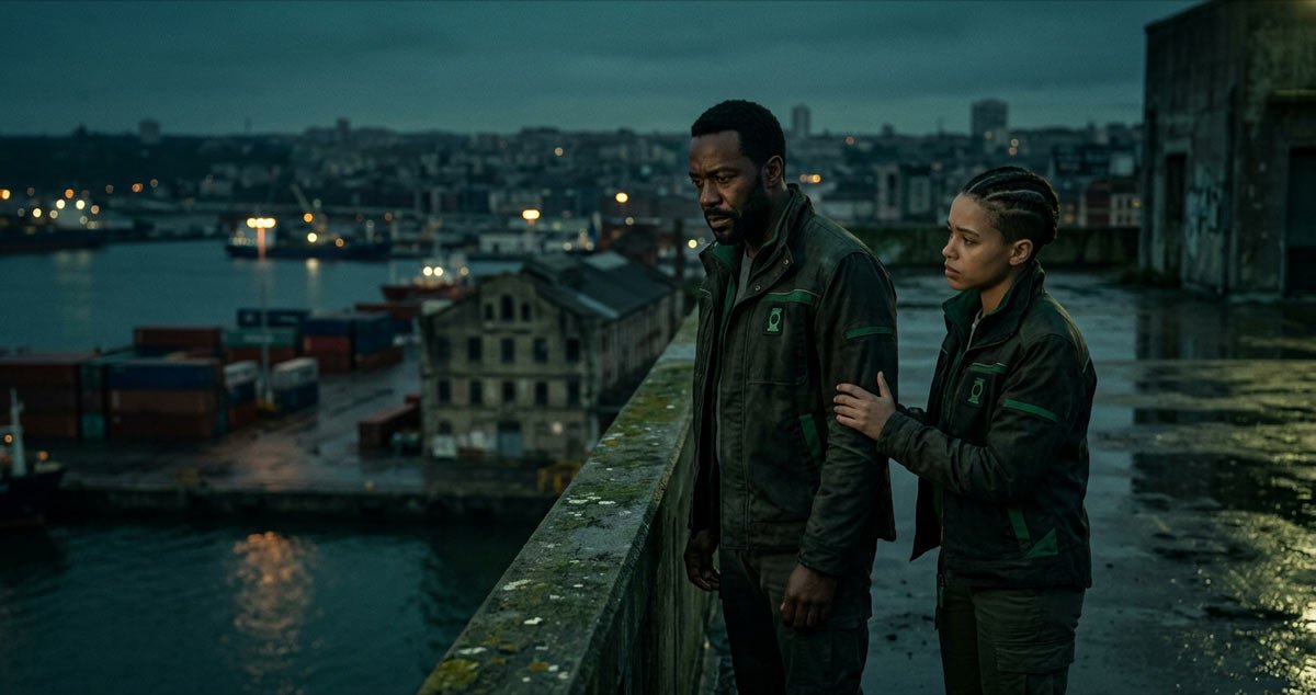 John Stewart and Hal Jordan in Lanterns Episode 5