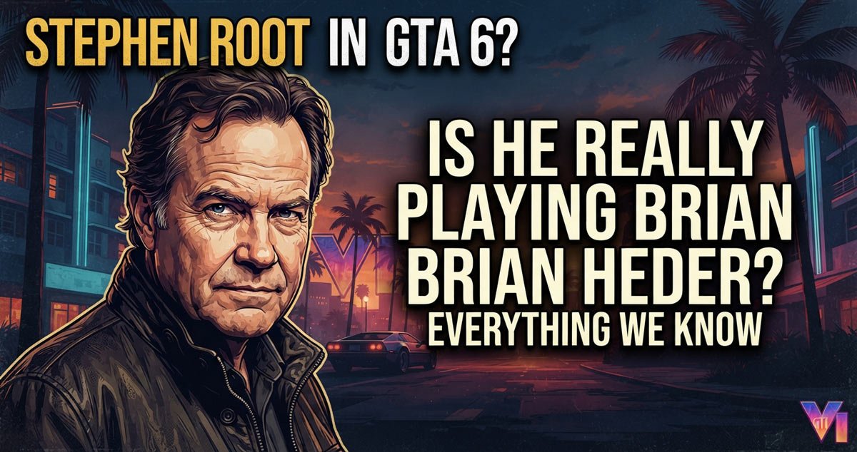 Stephen Root rumored as Brian Heder in GTA 6 alongside other Grand Theft Auto VI characters